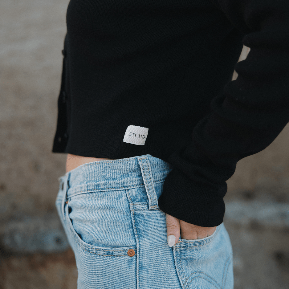 Classic Cardigan Midnight - Stitched Apparel